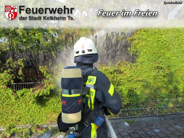 Brand im Freien