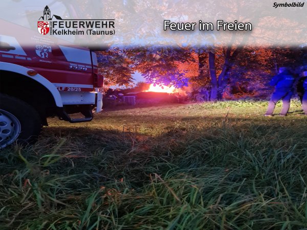 Kleinbrand im Freien