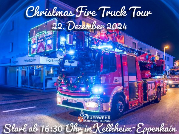 🎄🚒Christmas Fire Truck Tour🚒🎄