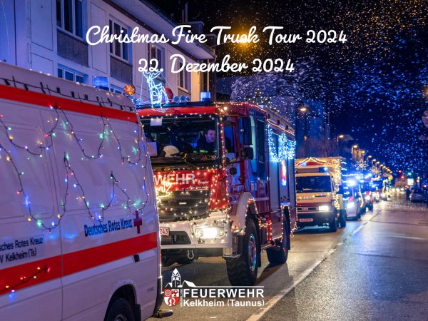 🎄🚒 Christmas Fire Truck Tour 2024 🚒🎄